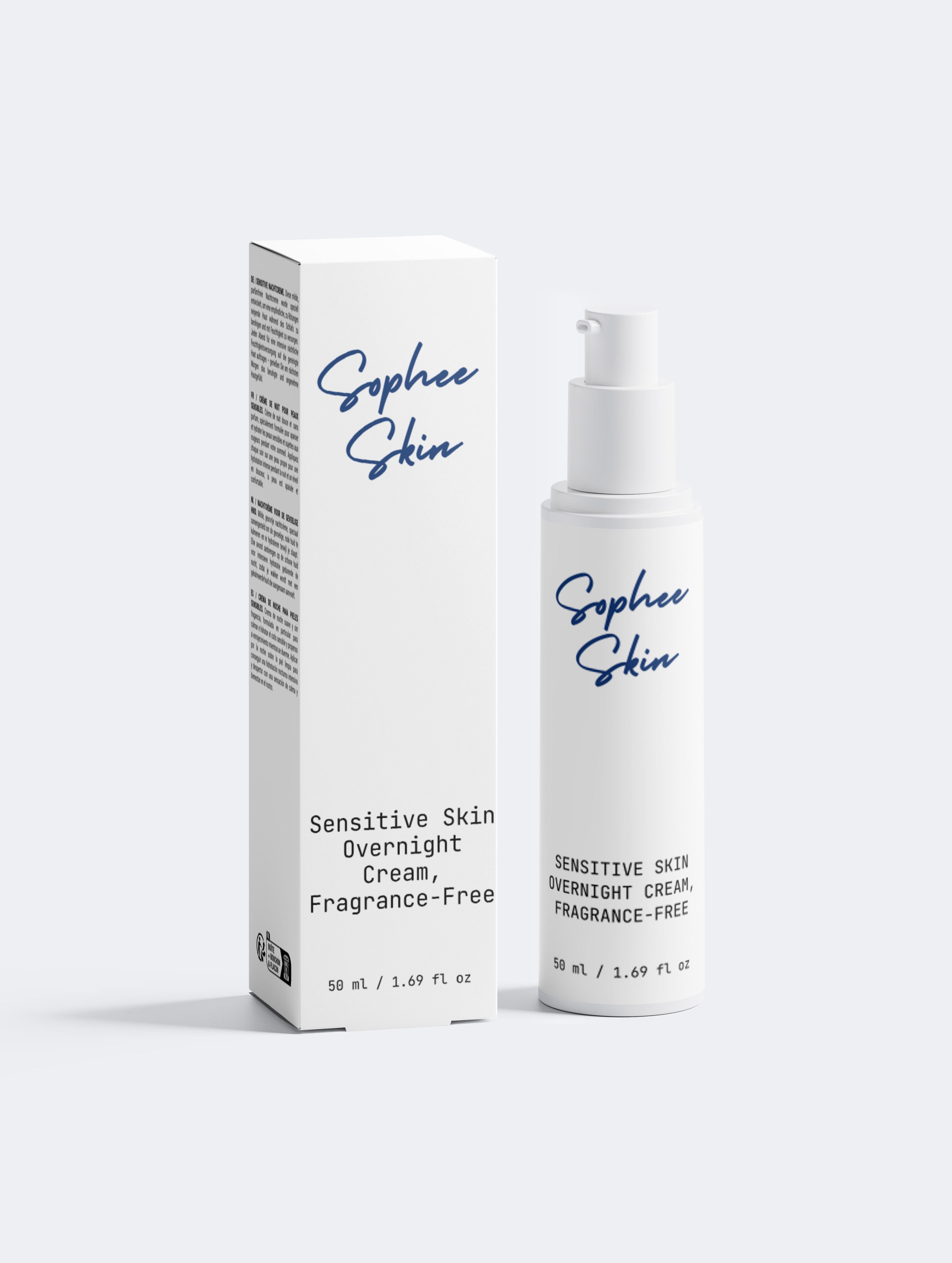 Sensitive Skin Overnight Cream, Fragrance-Free