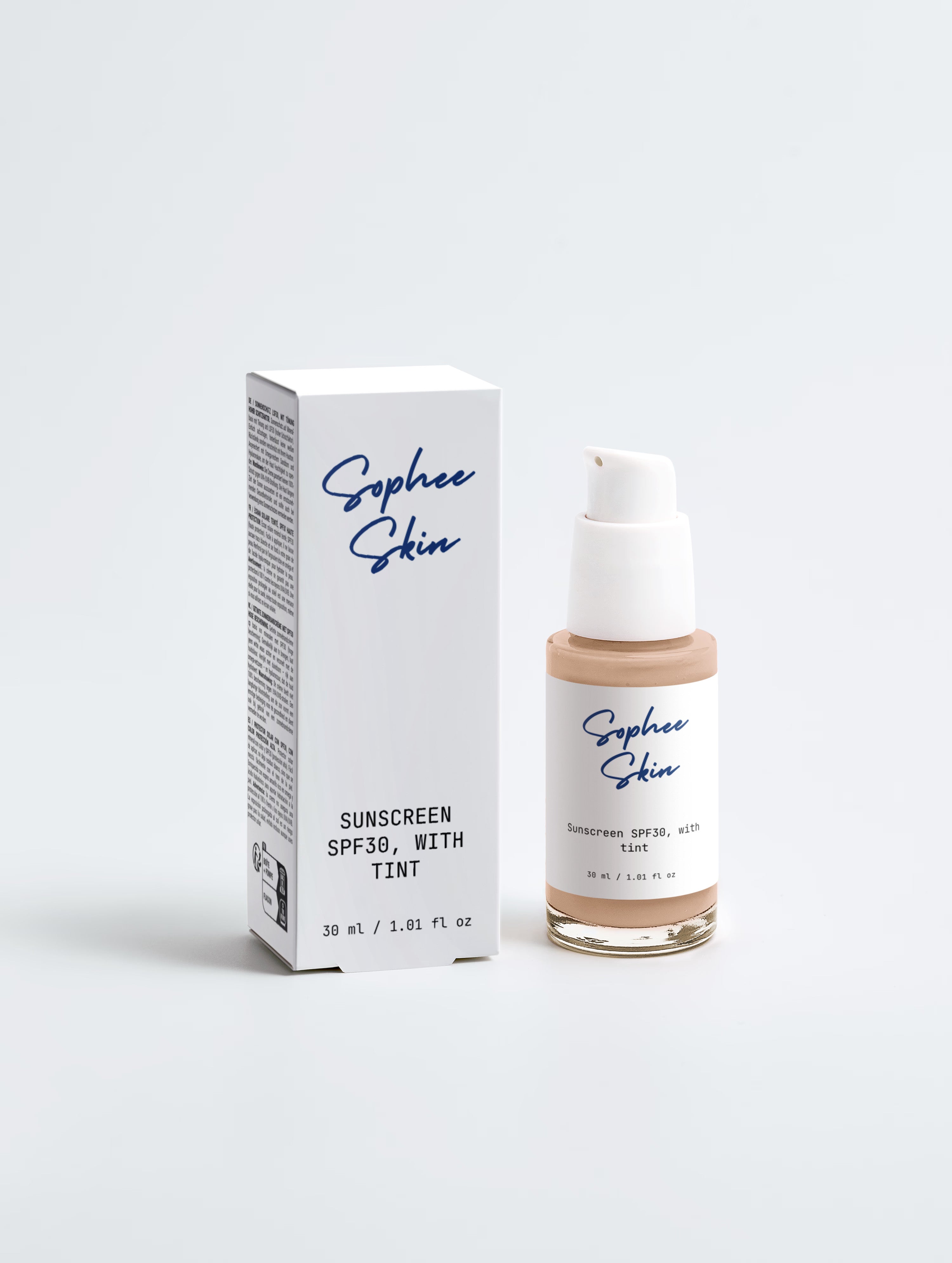 Sunscreen SPF30, with tint
